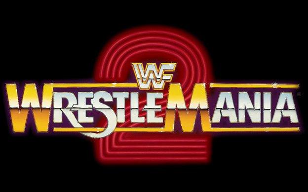 WrestleMania 2, WrestleMania 2 logo, wwe WrestleMania 2 logo